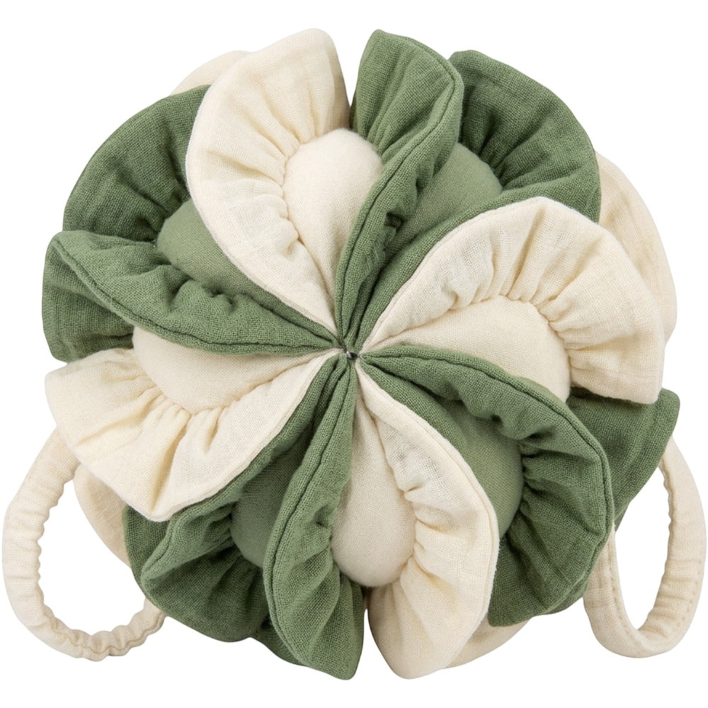 Bmxdk Cotton Gauze Ruffle Wash Ball Moss Ivory - Product view
